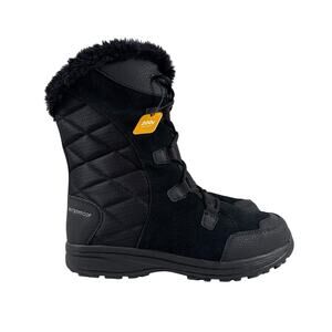 Columbia Winter Boot Ice Maiden II Womens 9 Waterproof Insulated Black Grey